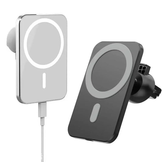 15W Car Charger Type C Mobile Phone Magnetic Wireless Charger Car Mount
