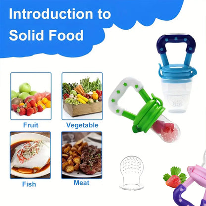 Food Grade Silicone Teether Baby Fruit Eating Accessories
