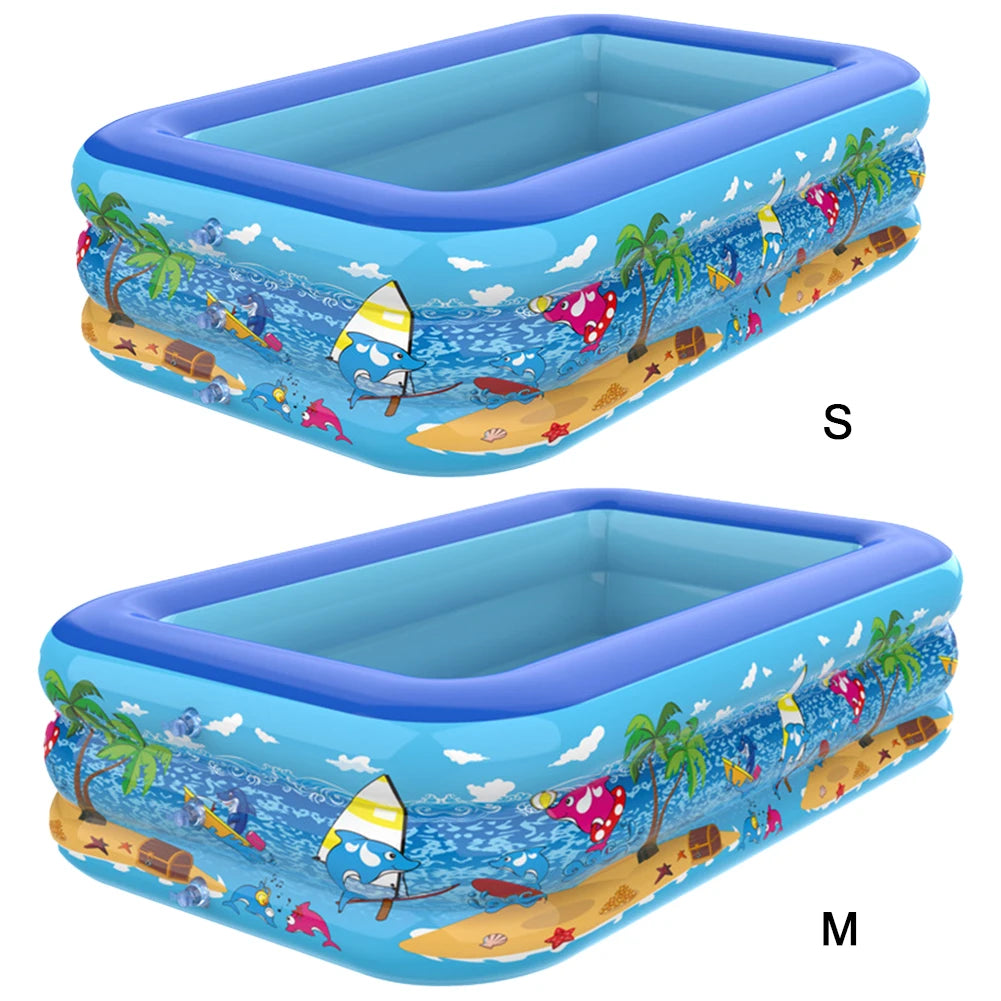 Inflatable Summer Swimming Pool Indoor Outdoor Bathtub 60/111/120cm
