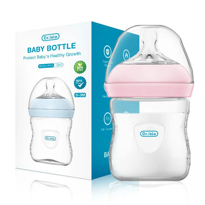 150/240/330ML Baby Feeding Bottle with Handle – Newborn Milk Bottle