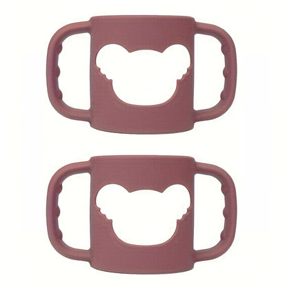 2PCS/1PC Soft Silicone Baby Bottle Handle – Fits Standard & Wide-Neck Bottles